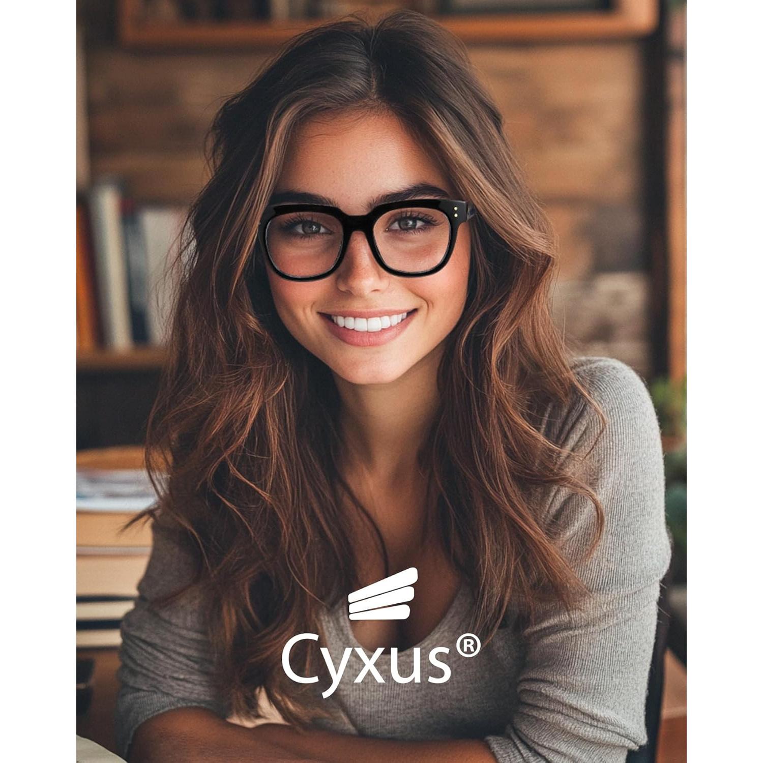 Gafas Anti-Luz Azul Cyxus 8556 Marco Grueso TR90 Negro