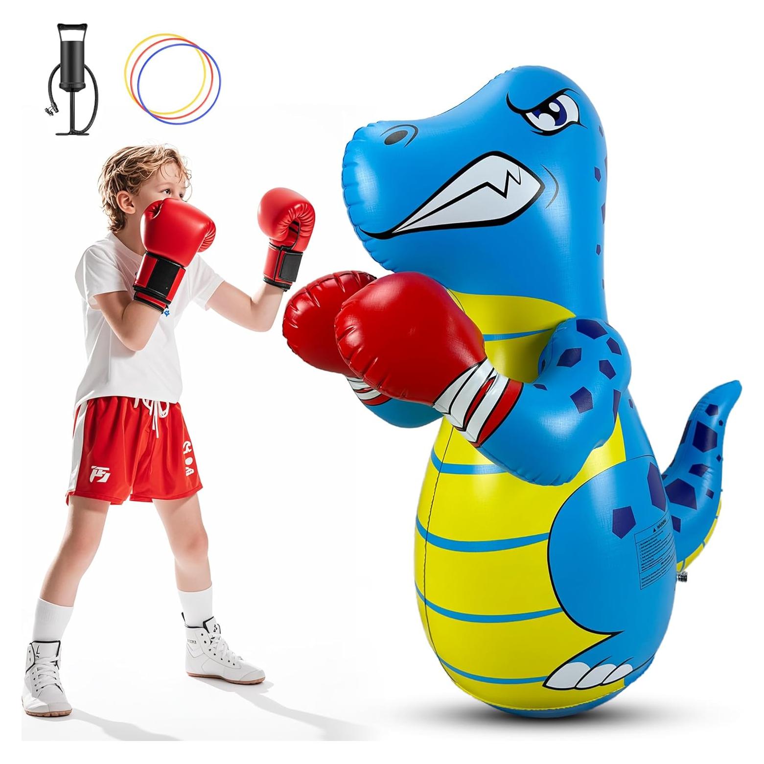 Saco de Boxeo Inflable Dinosaurio FloVogue 119 cm para Niños