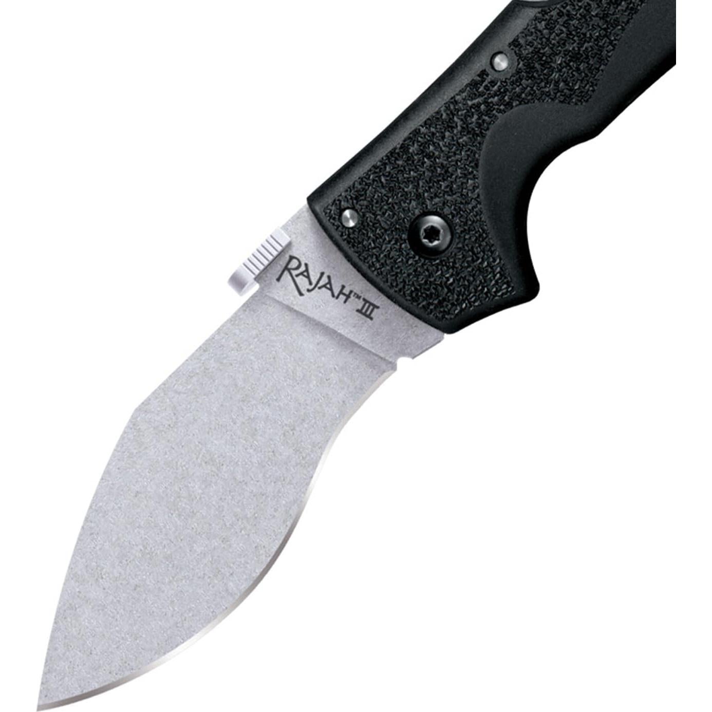 Cuchillo Plegable Frío Acero Rajah III 8.9 cm AUS10A Negro