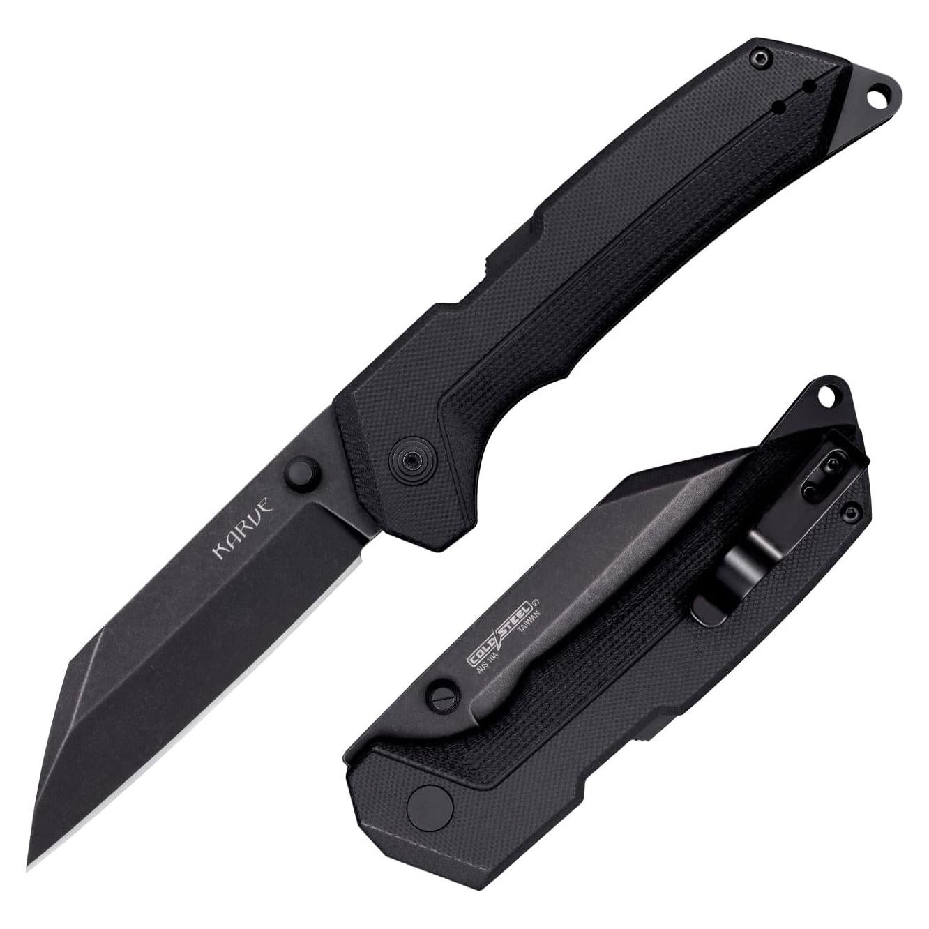 Cuchillo Plegable Cold Steel Karve AUS10A 3.75" Mango G-10