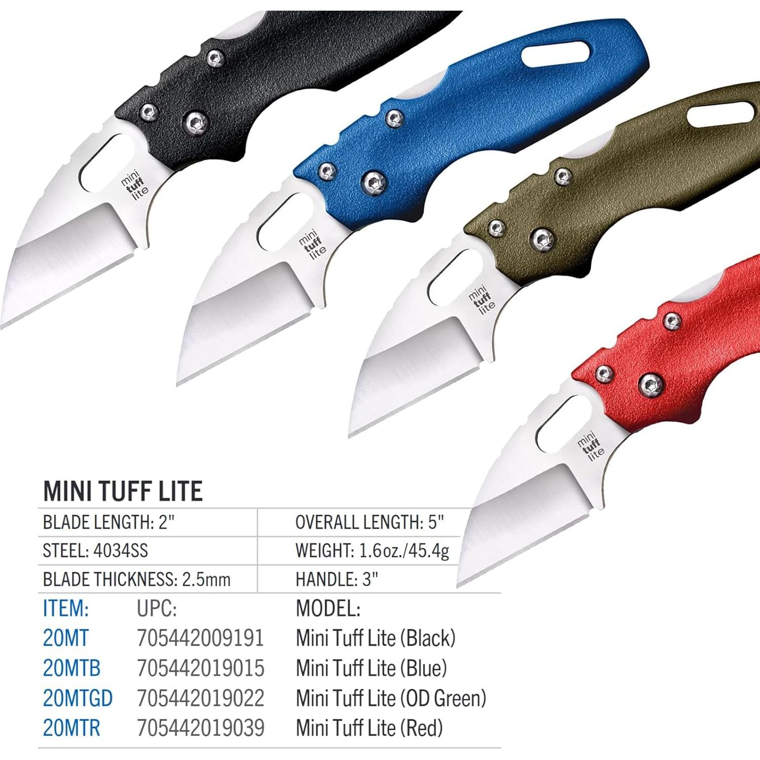 Cuchillo Plegable Cold Steel Tuff Lite 5 cm Hoja Acero Inoxidable