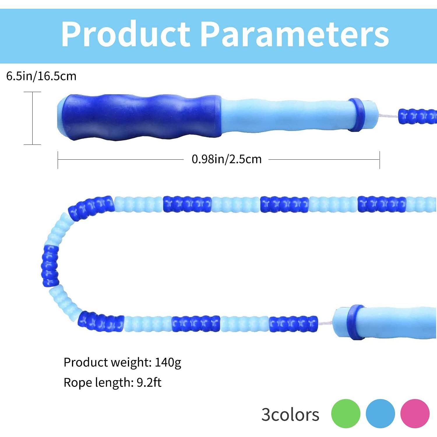 Cuerda de Saltar Ajustable Leeboom 2.8m para Niños y Adultos