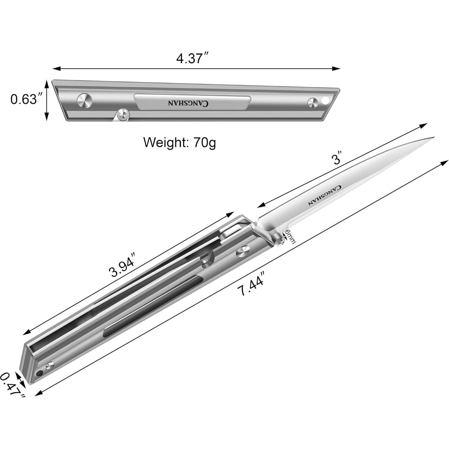 Cuchillo Plegable Cangshan ZERO Series 1027303 Acero M390