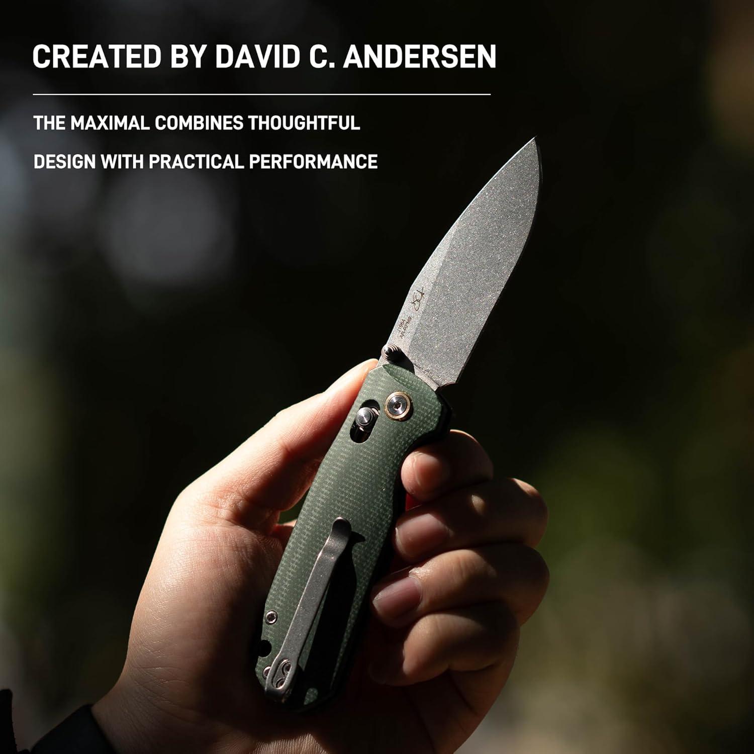 Cuchillo Plegable CJRB Maximal Verde 7.49 cm Acero AR-RPM9