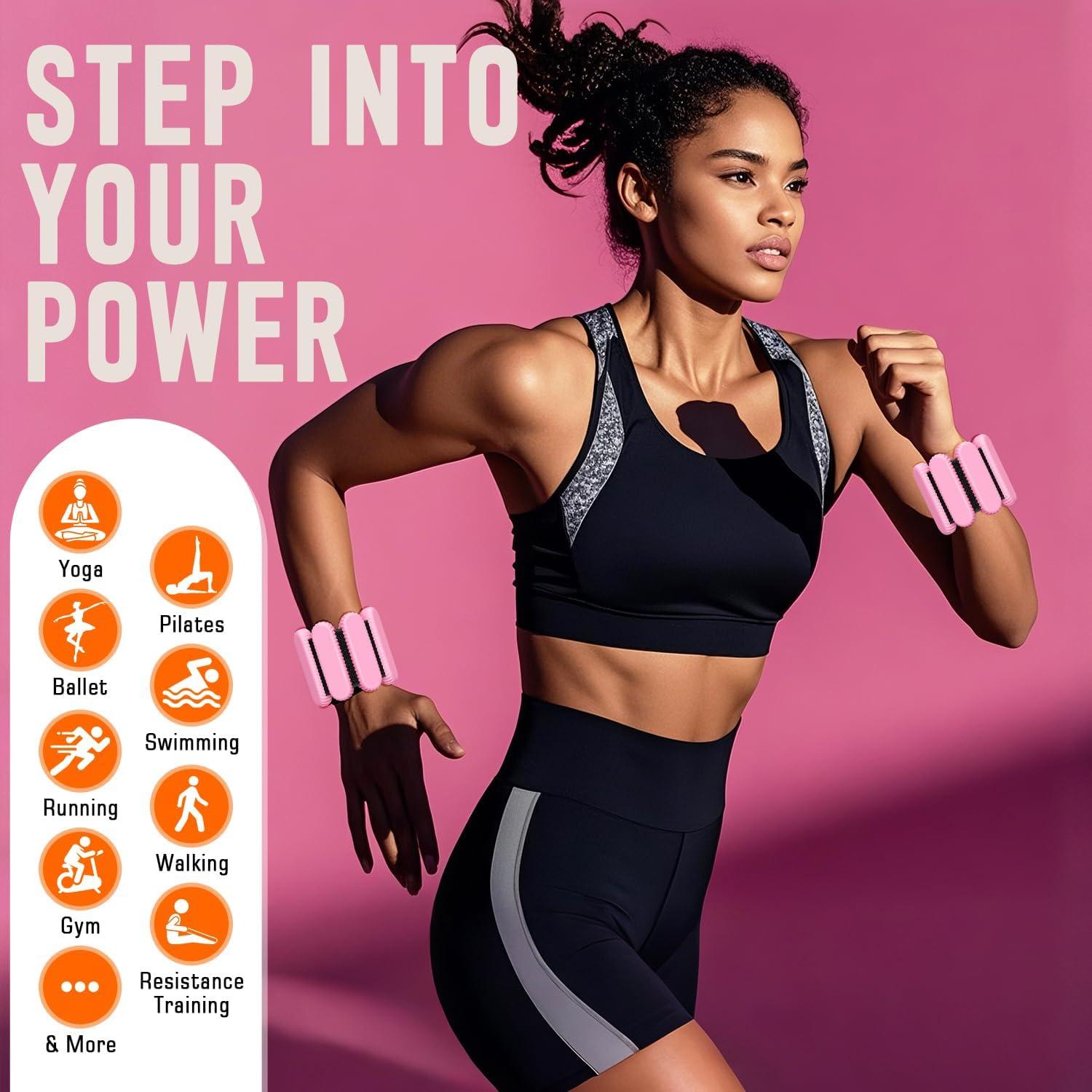 Pesas de Tobillo y Muñeca AMORIX 3 Pares Silicona 3.18kg