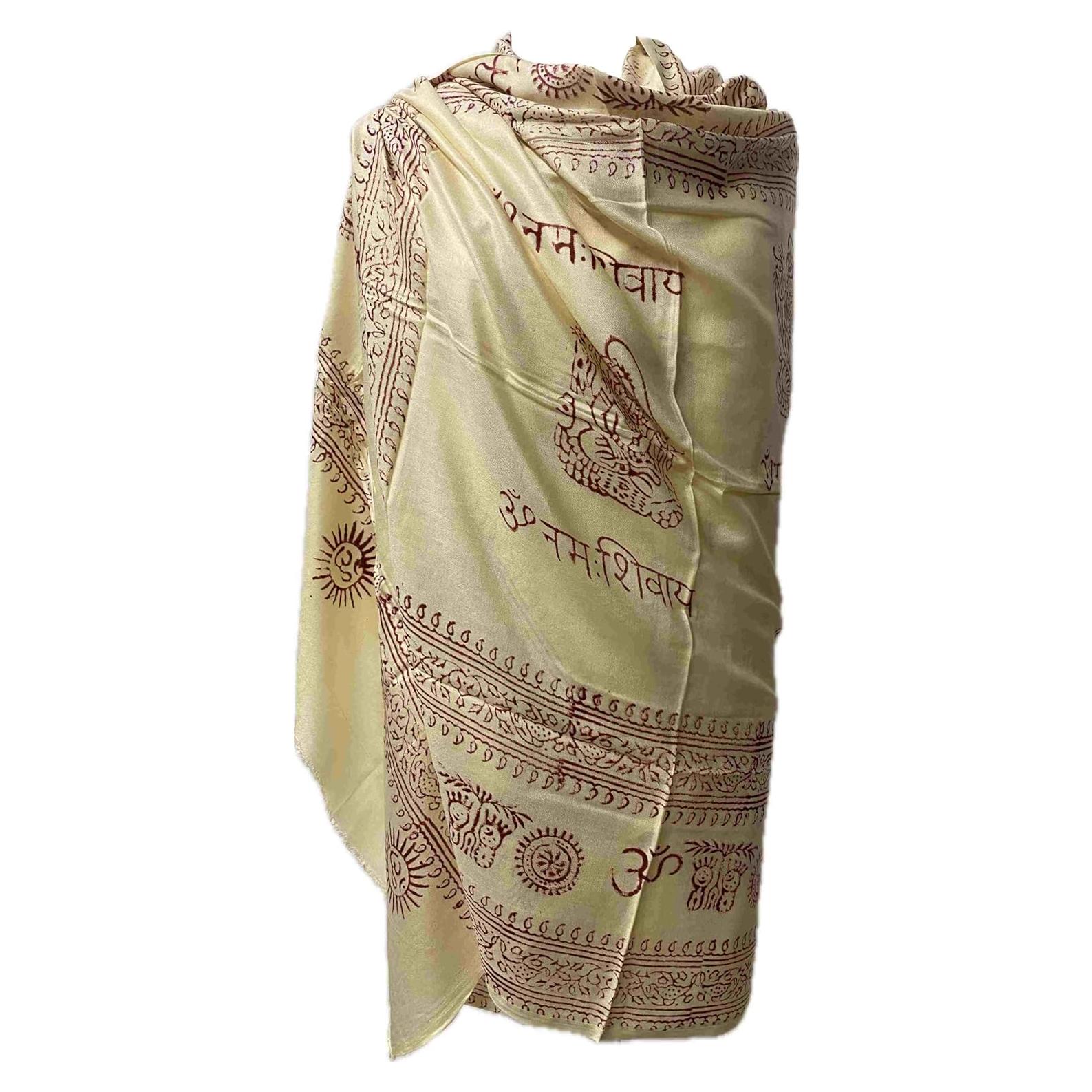 Chal Bufanda Negra Karma Handicrafts 183x91 cm Hecho a Mano