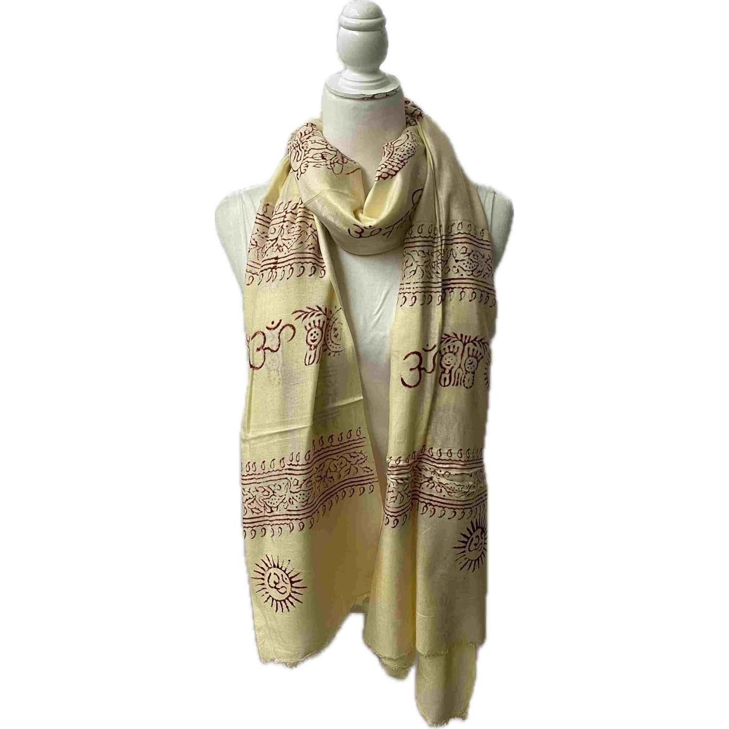 Chal Bufanda Negra Karma Handicrafts 183x91 cm Hecho a Mano