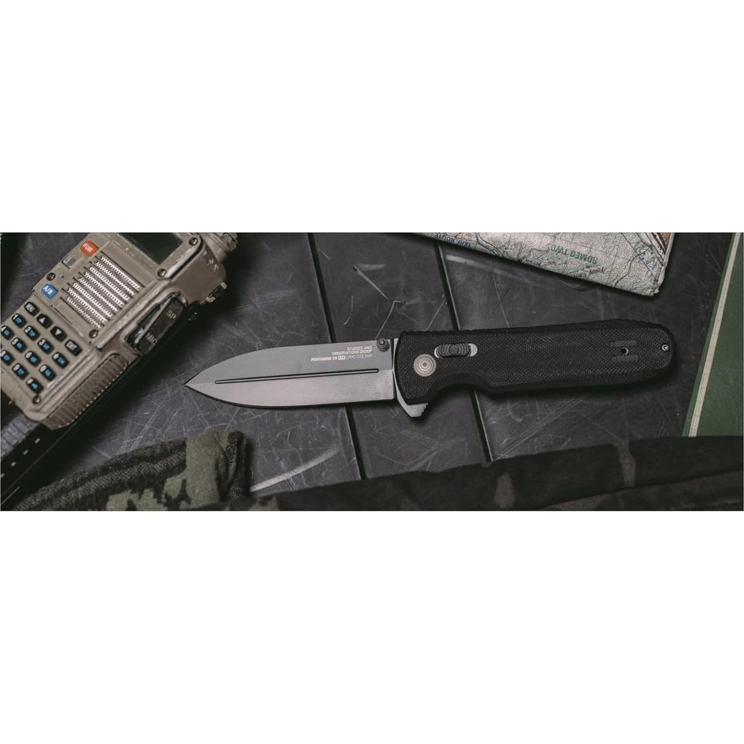 Cuchillo Plegable SOG Pentagon XR LTE 9.14 cm Acero G10