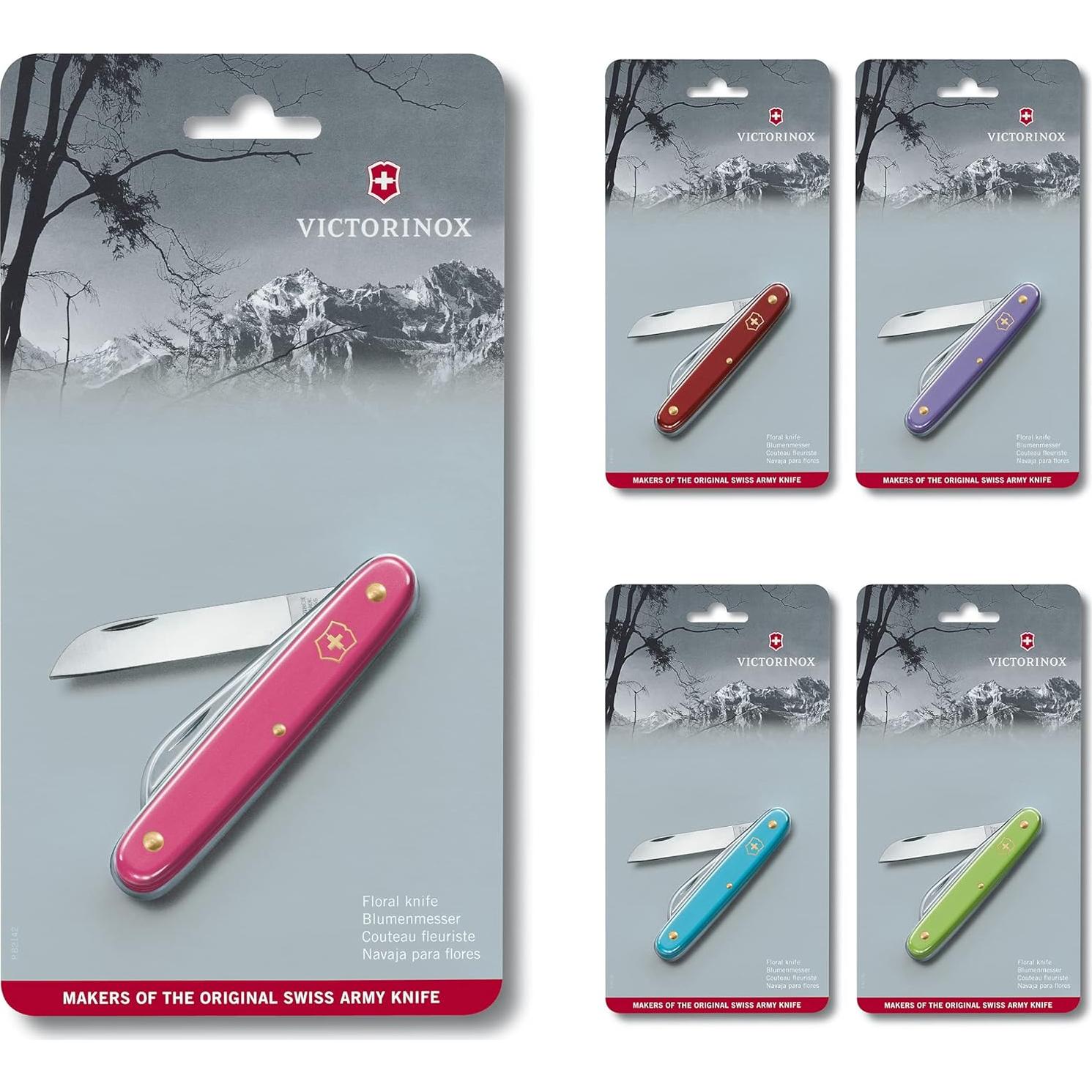 Cuchillo Floral Victorinox Rosa 5.5 cm Hoja Recta