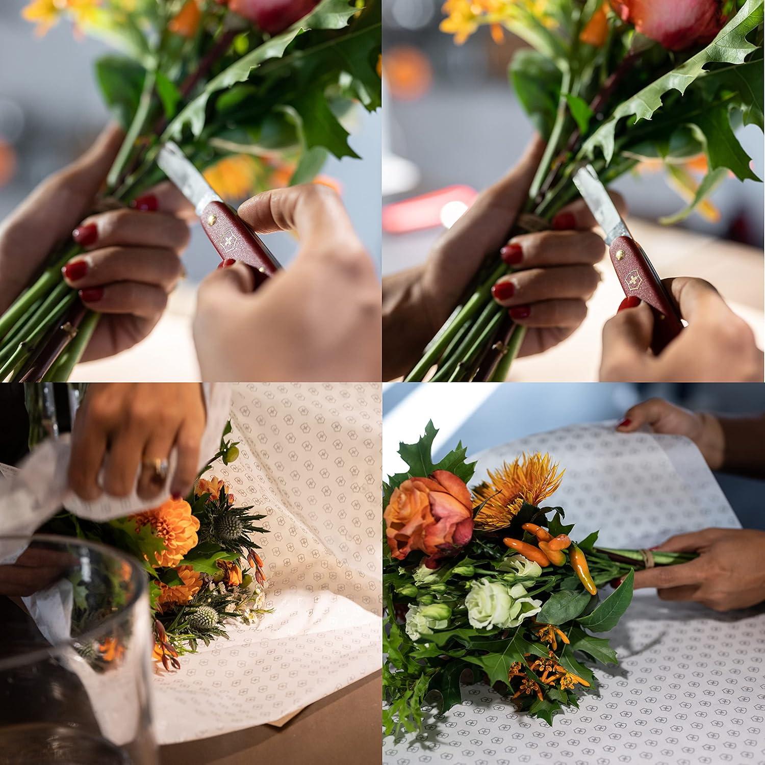 Cuchillo Floral Victorinox Rosa 5.5 cm Hoja Recta