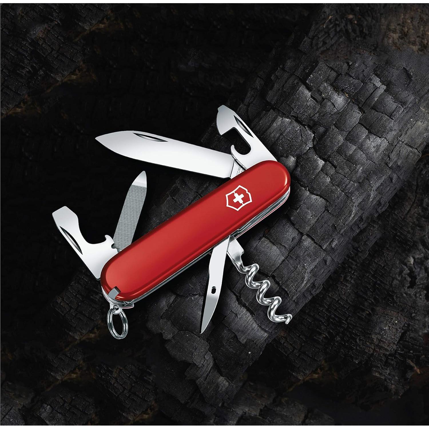 Cuchillo de bolsillo Victorinox Sportsman 13 funciones Rojo