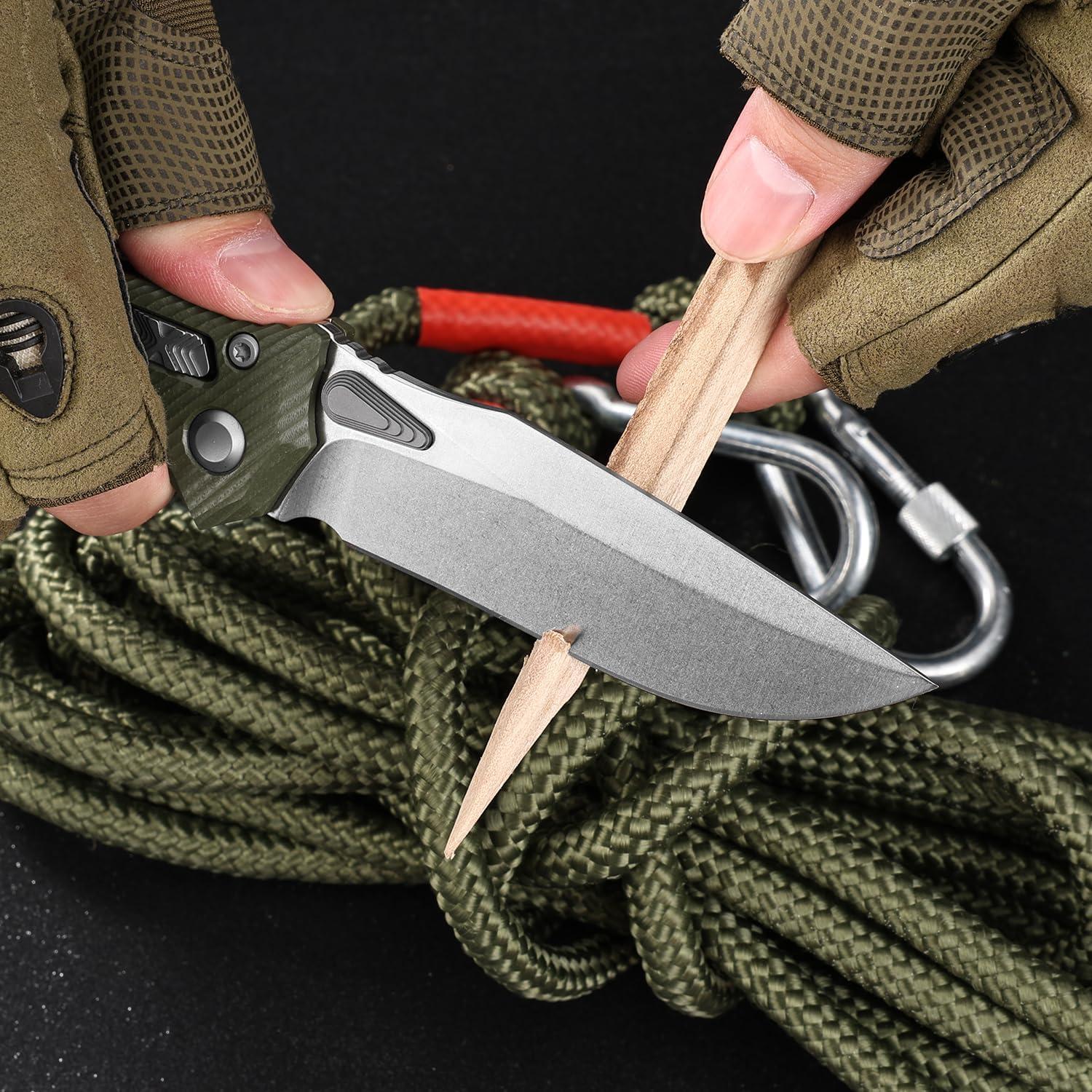 Cuchillo Plegable Genérico FlexRun-004 Acero M390 9.4 cm