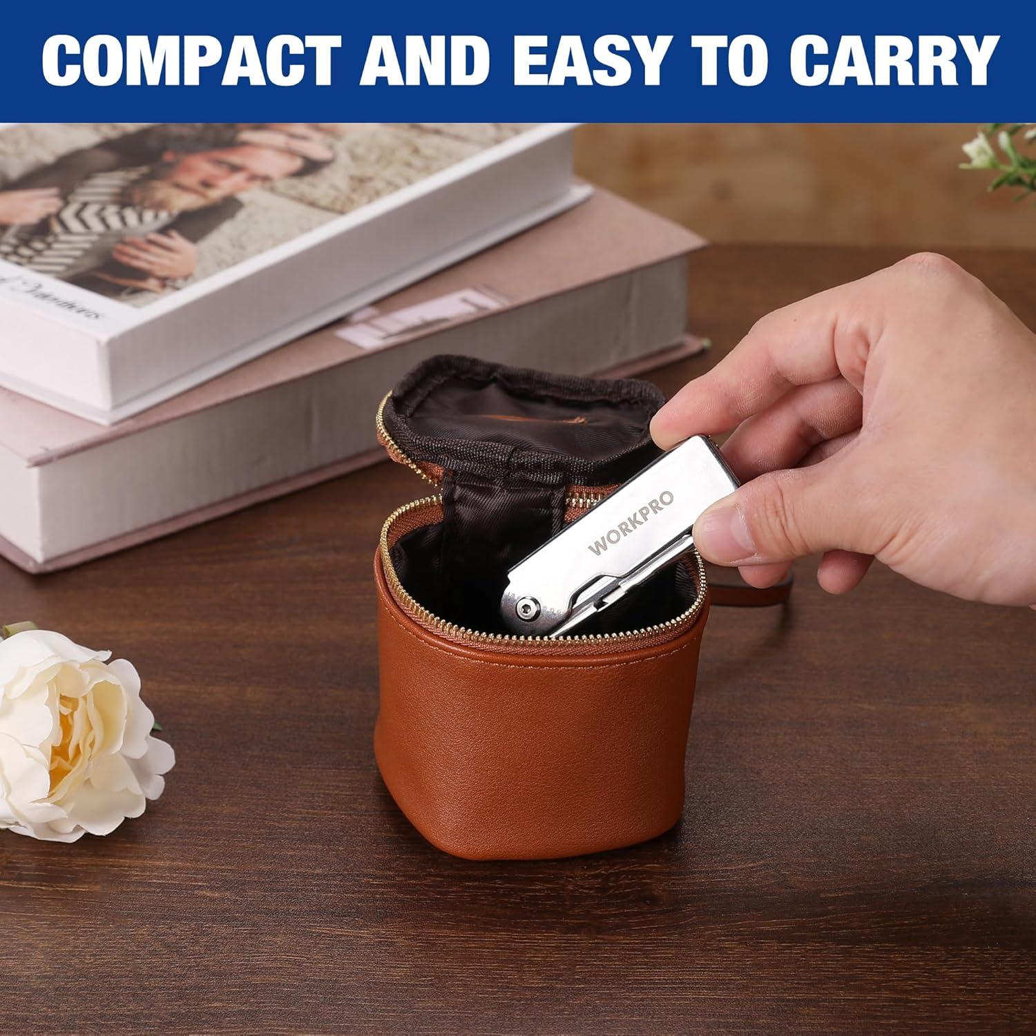 WORKPRO Juego de 3 cuchillos utilitarios plegables 14 cm