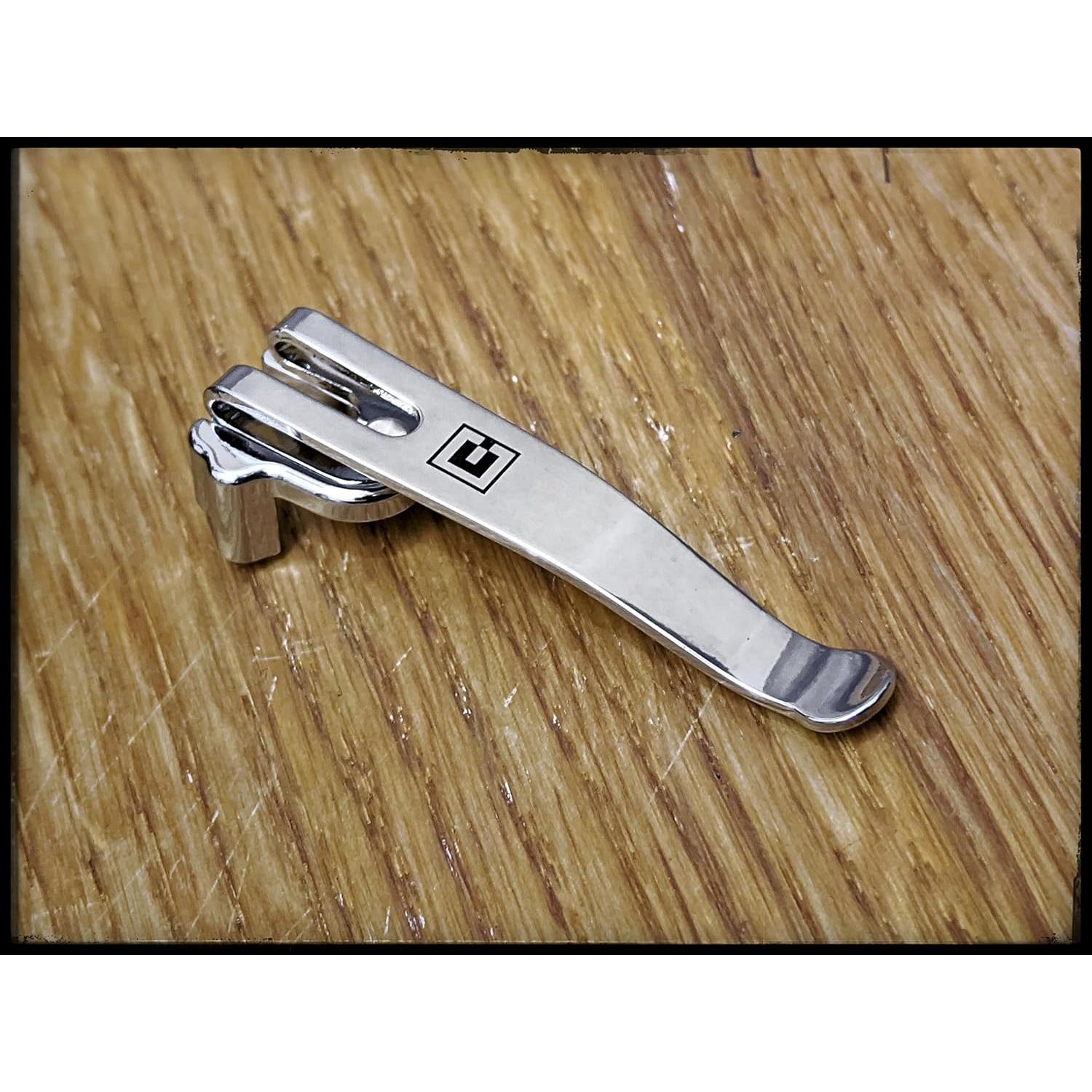 Clip de bolsillo SwissQlip Clip & Carry para cuchillo Victorinox 91mm