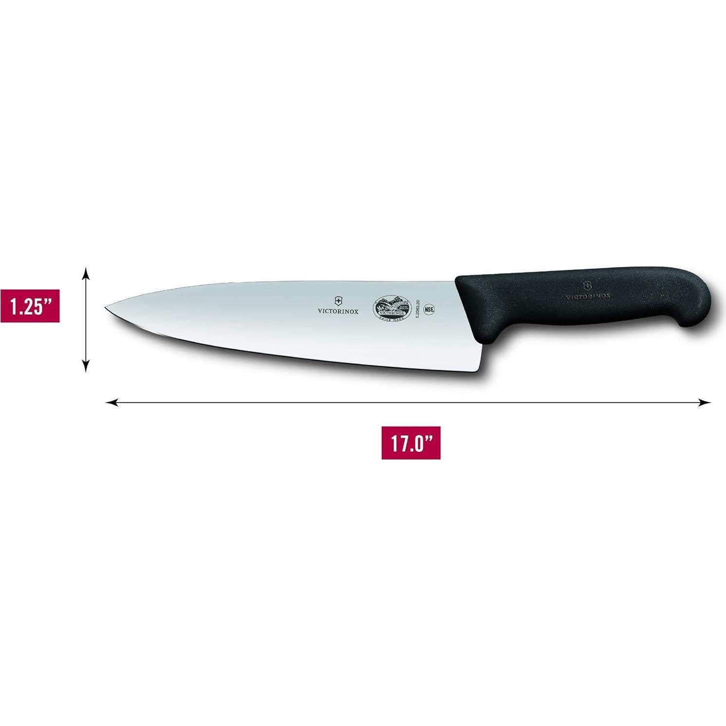 Cuchillo de Chef Victorinox Fibrox Pro 20 cm Antideslizante