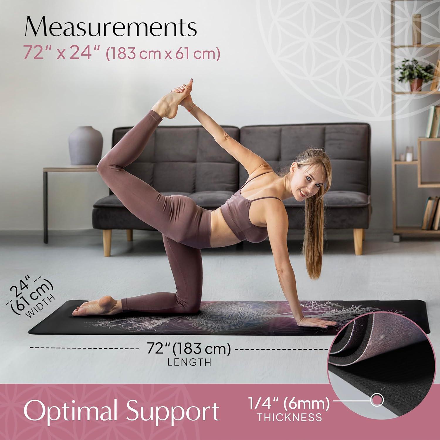 Alfombrilla de Yoga HIGHTOP Antideslizante 6mm Árbol de la Vida