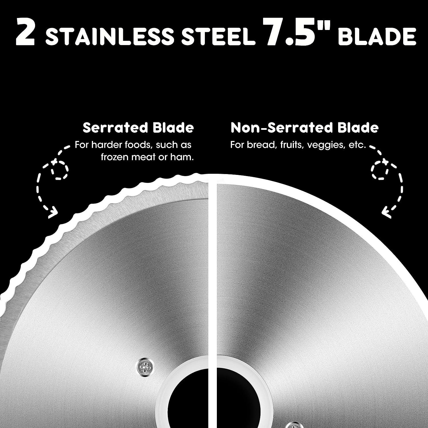 Cortadora de Carne Techwood 150W con Cuchilla de 19.05 cm