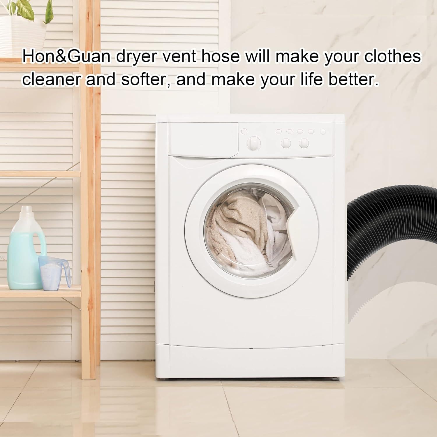 Conducto Flexible de Aire 6" Hon&Guan 4.88m Negro HVAC