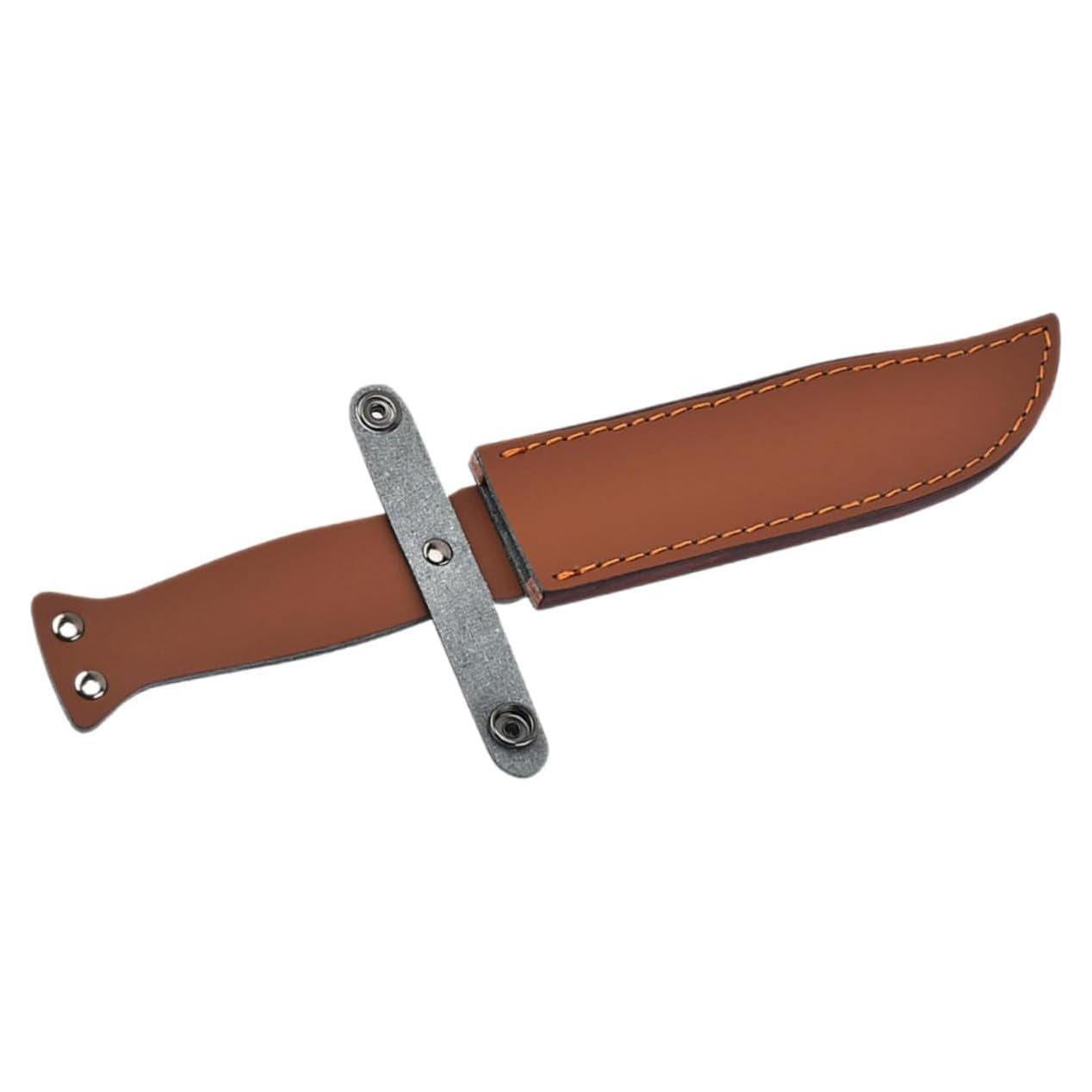 Funda de Cutter de Cuero SHOWERORO para Camping y Hogar