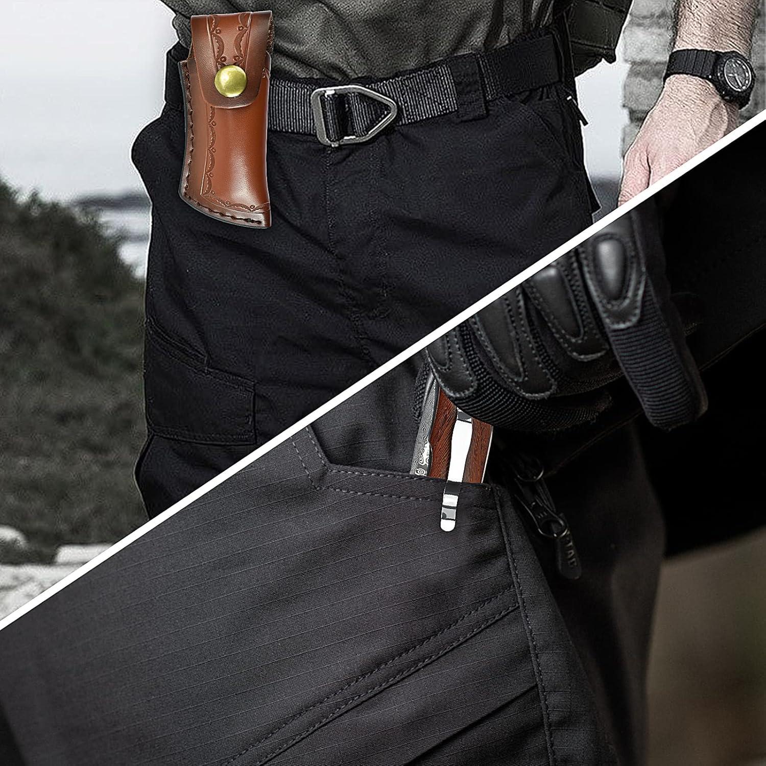 Cuchillo de Bolsillo AUBEY Damasco VG10 Plegable 16.8 cm