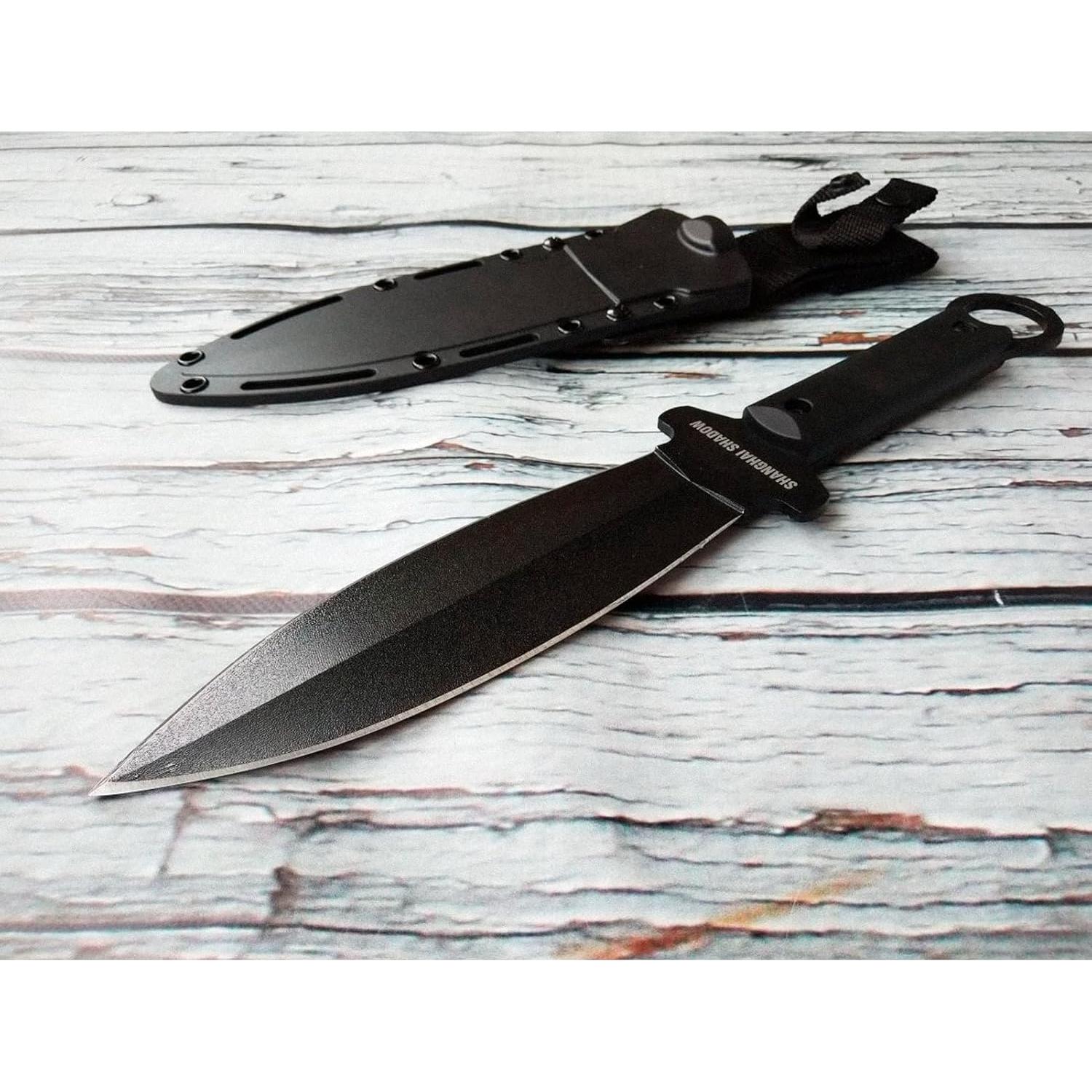 Cuchillo de Caza Acero Frío Shanghai Shadow 17.78 cm Fijo