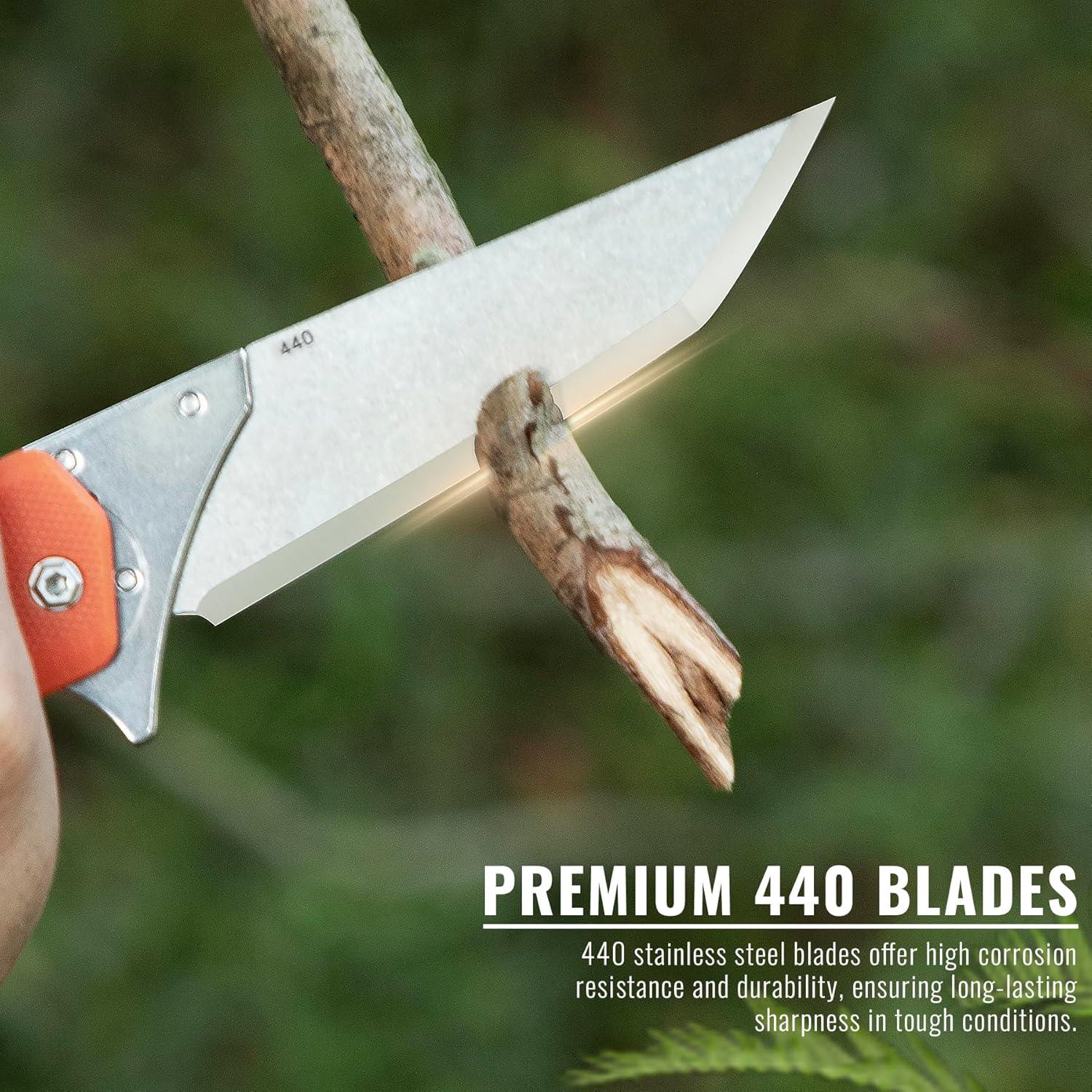 Cuchillo Plegable 9TiEDC con 4 Cuchillas Reemplazables 8.89 cm