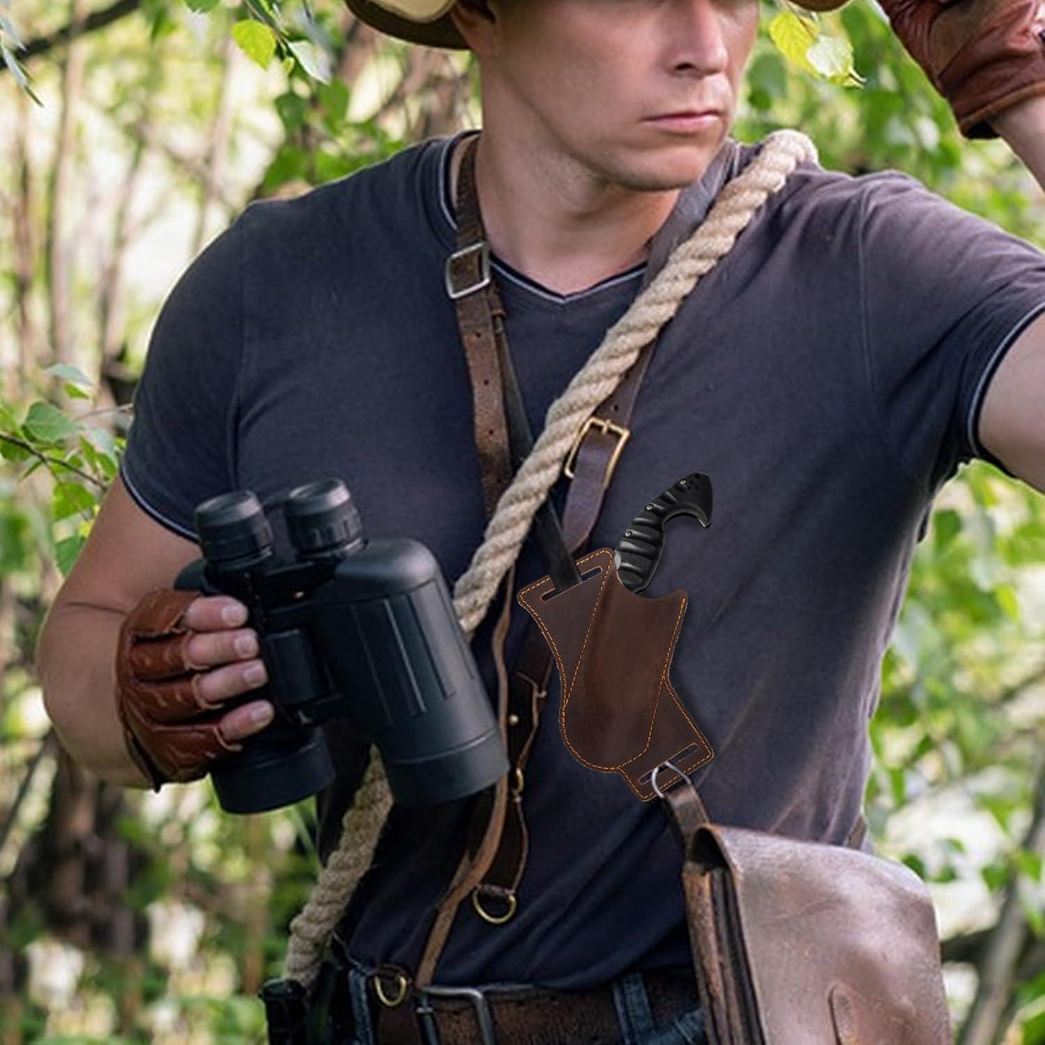 Funda de Cuchillo de Cuero ANEETAFAN para Cinturón 12.4cm