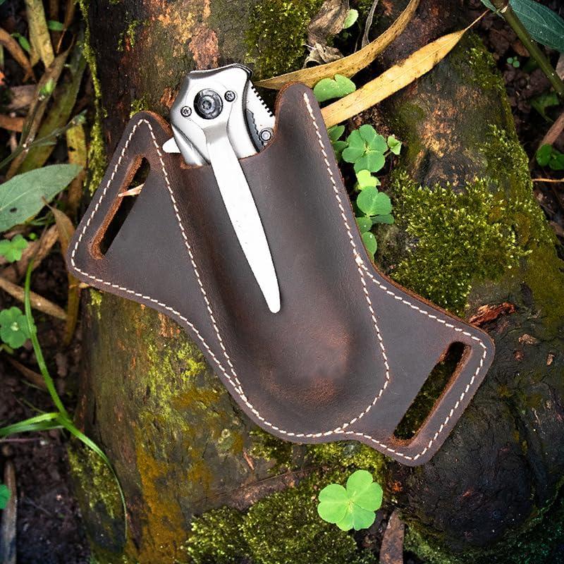 Funda de Cuchillo de Cuero ANEETAFAN para Cinturón 12.4cm
