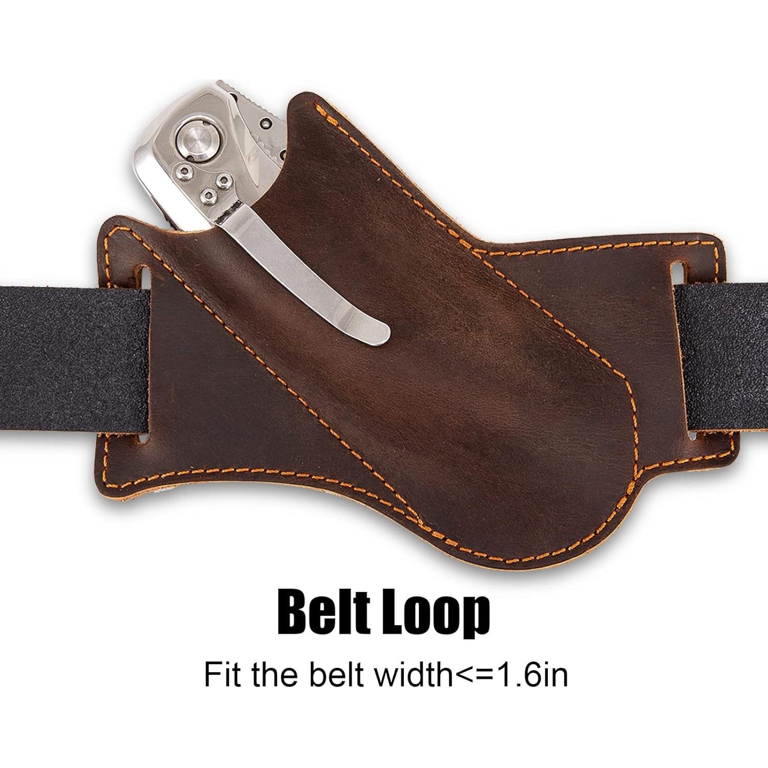 Funda de Cuchillo de Cuero ANEETAFAN para Cinturón 12.4cm