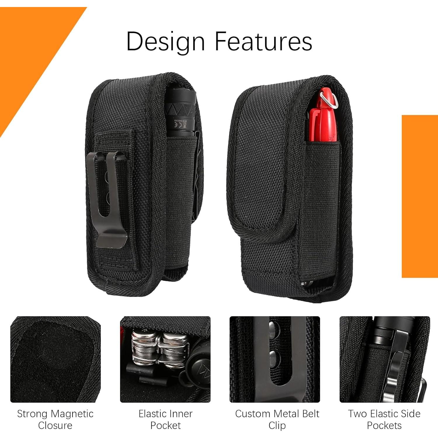 Funda de Multiherramienta EDC ANEETAFAN Nylon Negro Ajustable