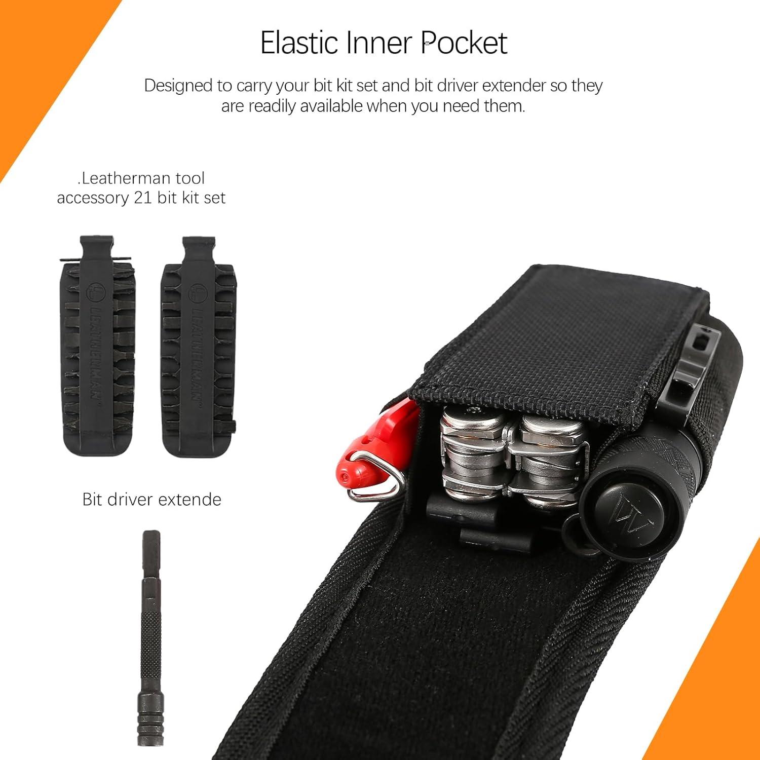 Funda de Multiherramienta EDC ANEETAFAN Nylon Negro Ajustable