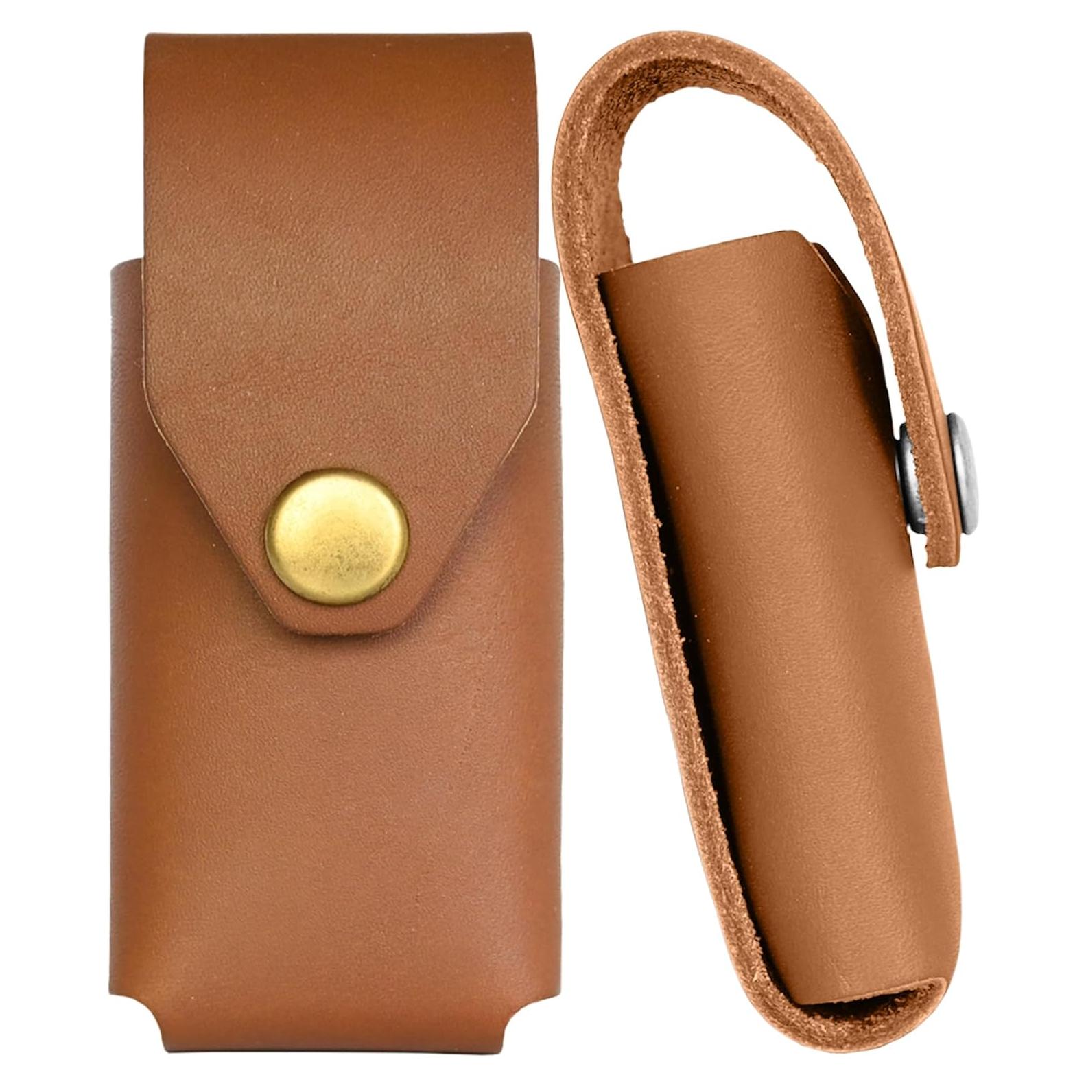 Funda de Cuero American Bench Craft para Leatherman - Marrón