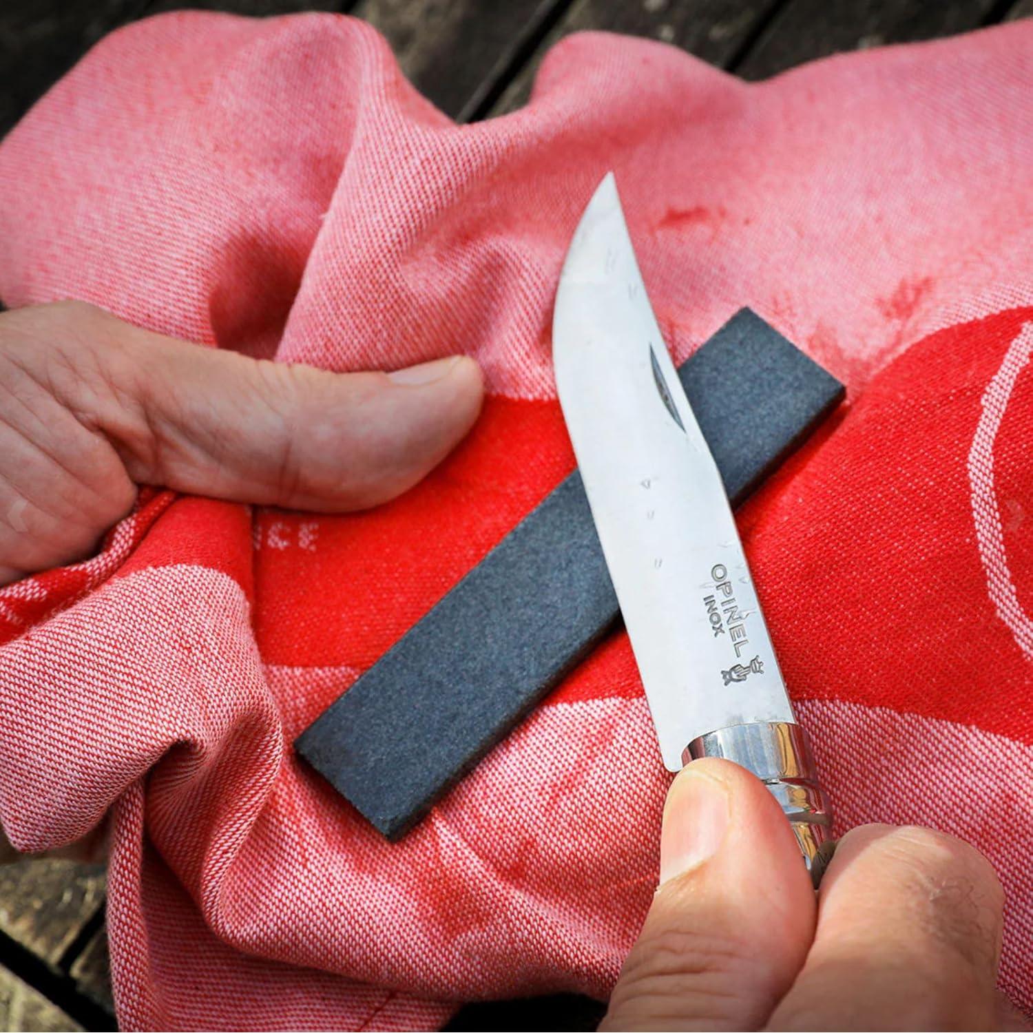 Piedra de Afilar Opinel 10 cm Grano Fino para Cuchillos