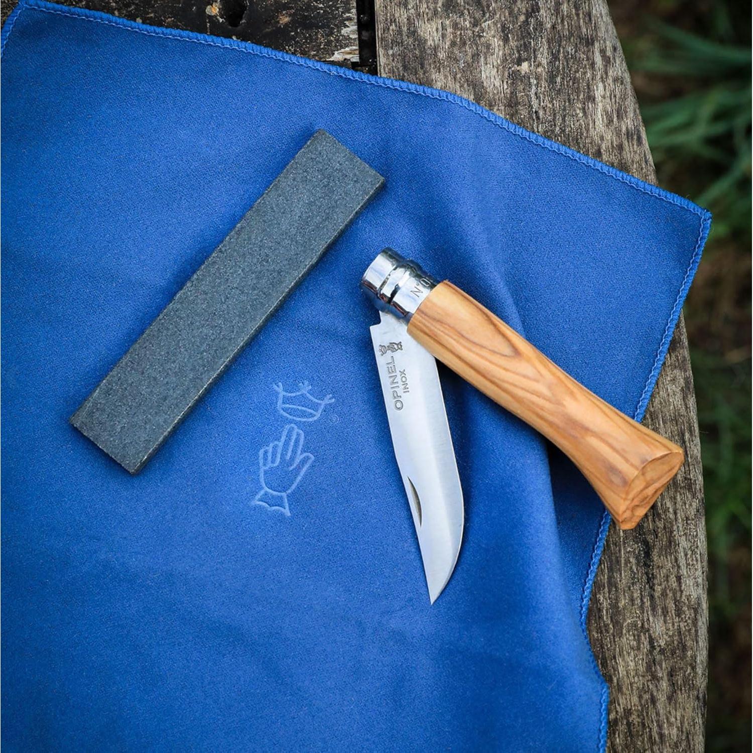 Piedra de Afilar Opinel 10 cm Grano Fino para Cuchillos