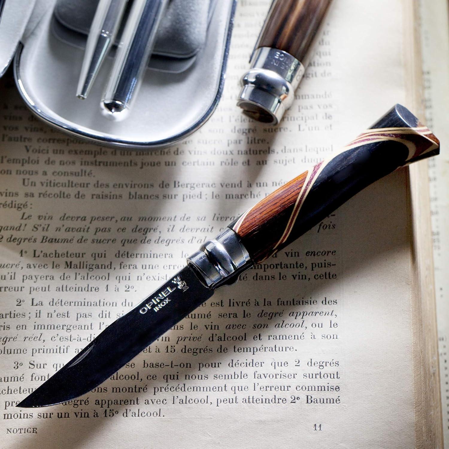 Cuchillo de bolsillo plegable Opinel Chaperon No. 8 - Mango de madera