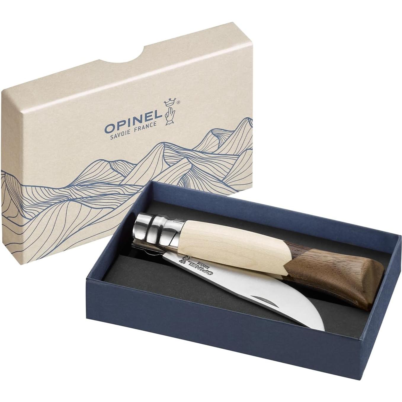 Cuchillo de bolsillo OPINEL No.09 Cime, Mango de Madera Francesa