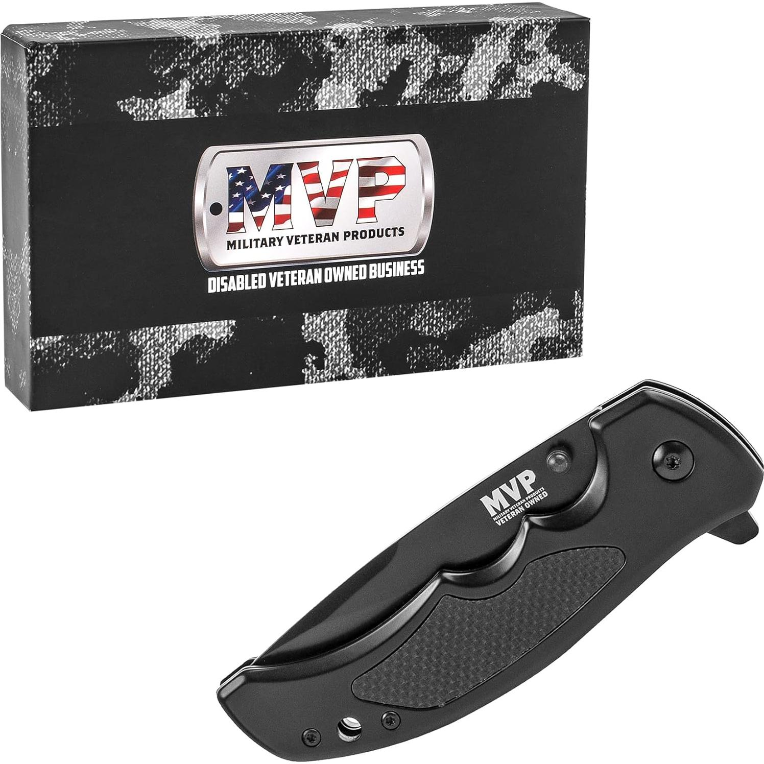 Cuchillo Táctico Plegable MVP 1805-SOT Negro Titanio