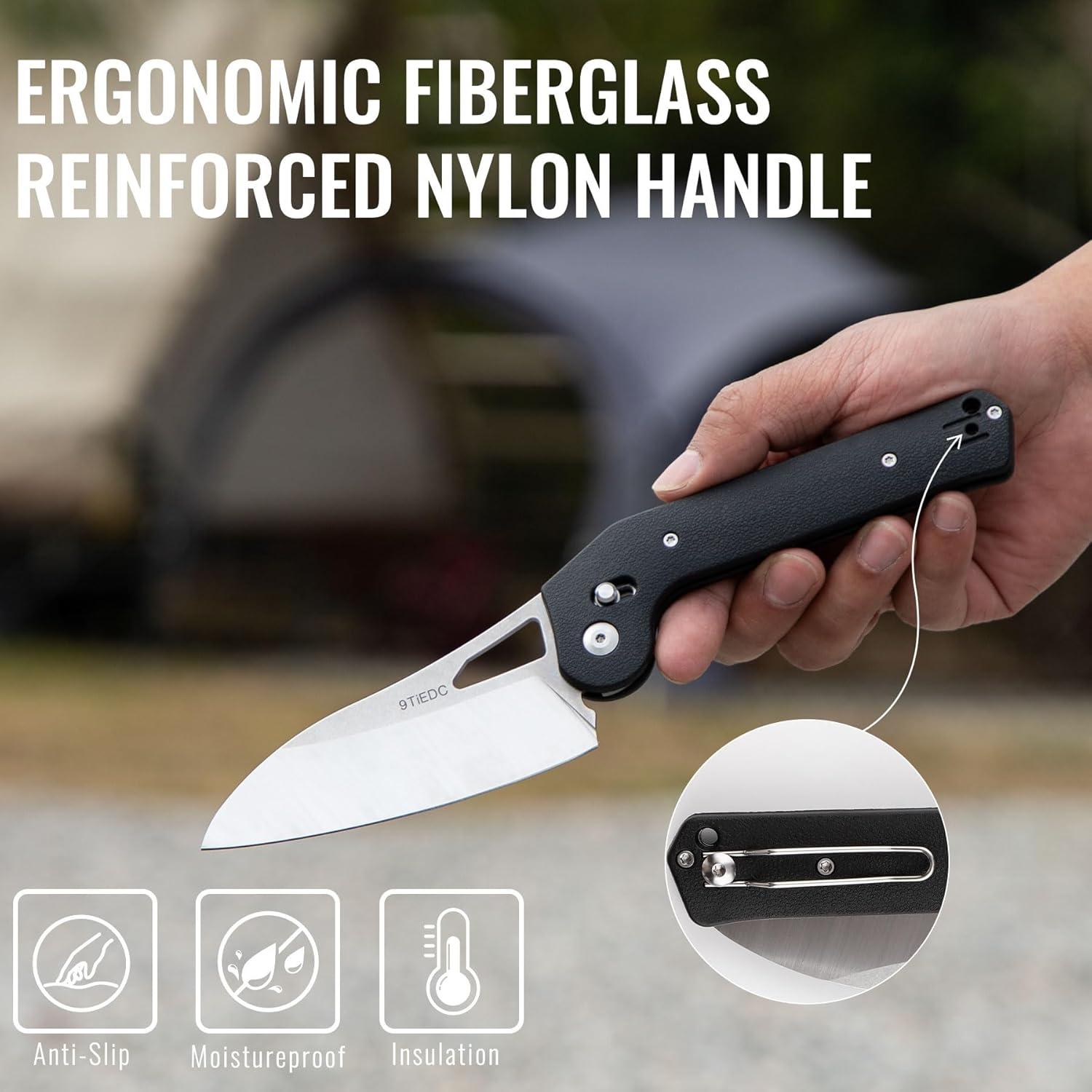 Cuchillo Plegable 9TiEDC T03-N1 Acero Inoxidable 11.3 cm