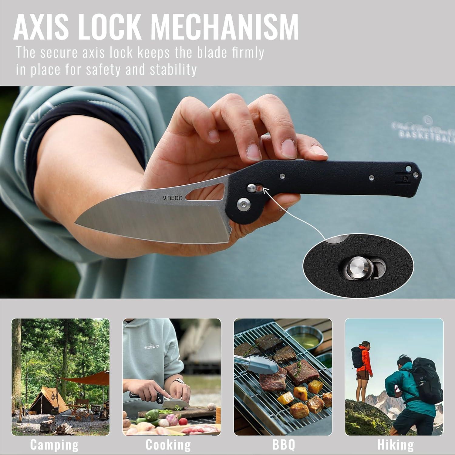 Cuchillo Plegable 9TiEDC T03-N1 Acero Inoxidable 11.3 cm