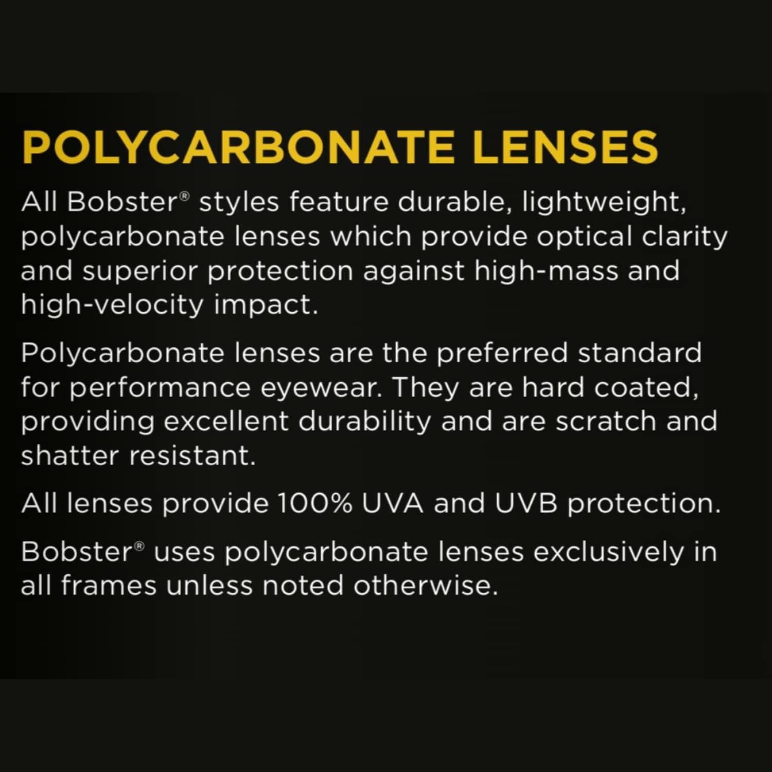 Gafas de Sol Bobster AXL Unisex Negro Brillante con Lentes Antiempañantes