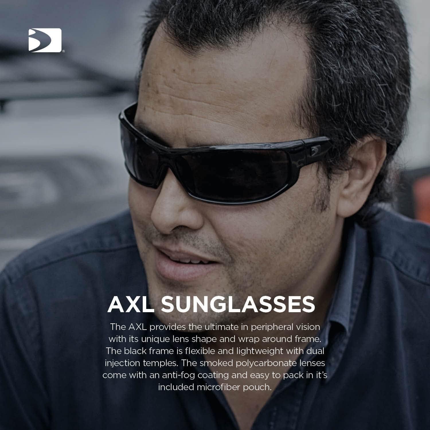 Gafas de Sol Bobster AXL Unisex Negro Brillante con Lentes Antiempañantes