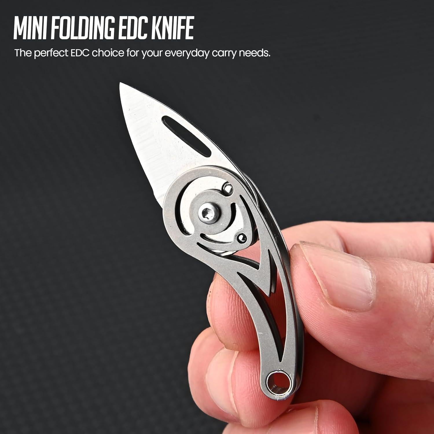 Cuchillo de Bolsillo EDC Tops Home Titanio 6cm Ligero