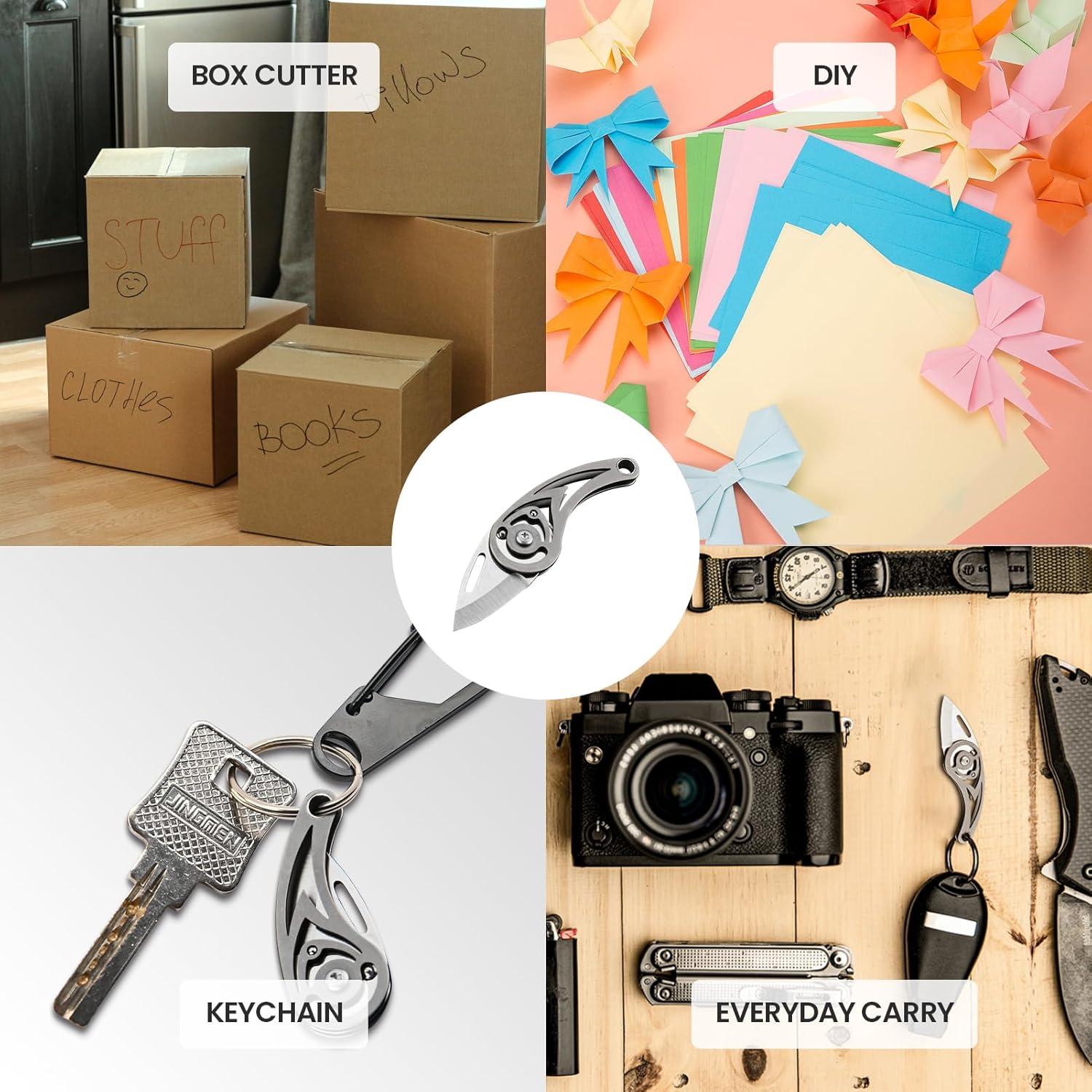 Cuchillo de Bolsillo EDC Tops Home Titanio 6cm Ligero