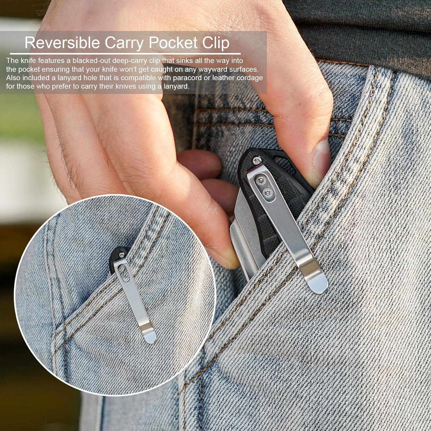 Cuchillo Plegable FORESAIL F2411, Acero DC53, Mango G10, 90mm