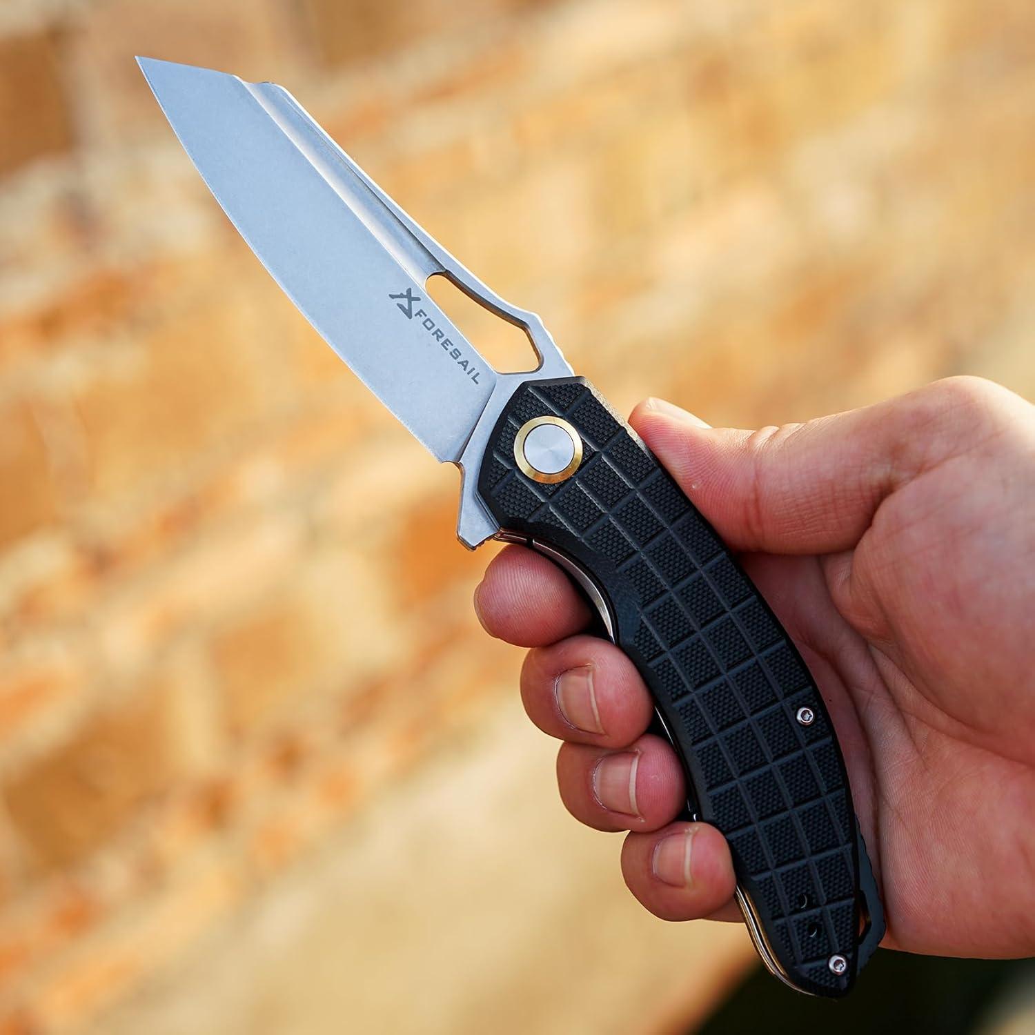 Cuchillo Plegable FORESAIL F2411, Acero DC53, Mango G10, 90mm