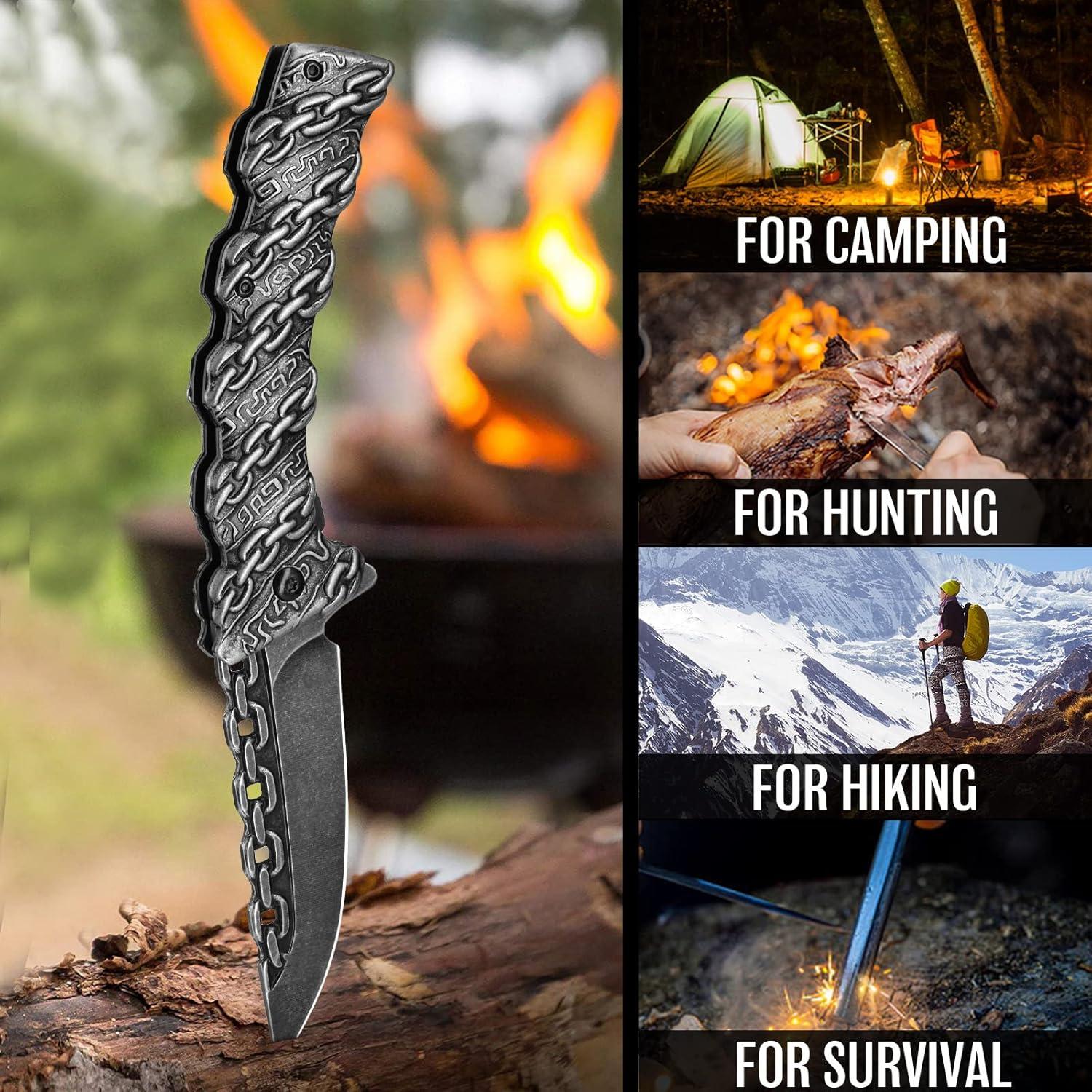 Cuchillo de Bolsillo NedFoss Chain-BK 8.9 cm Plegable Negro