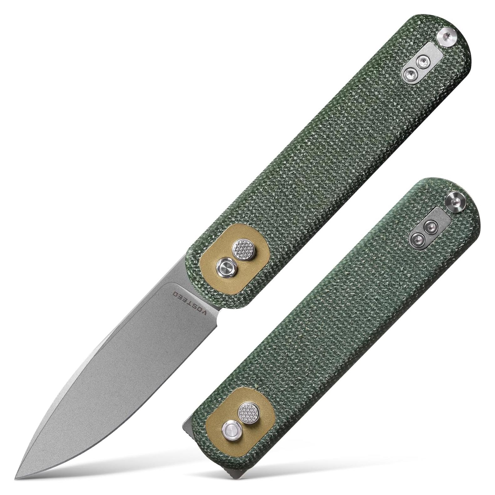Cuchillo Plegable Vosteed Corgi 7.6 cm Hoja 14C28N Verde EDC