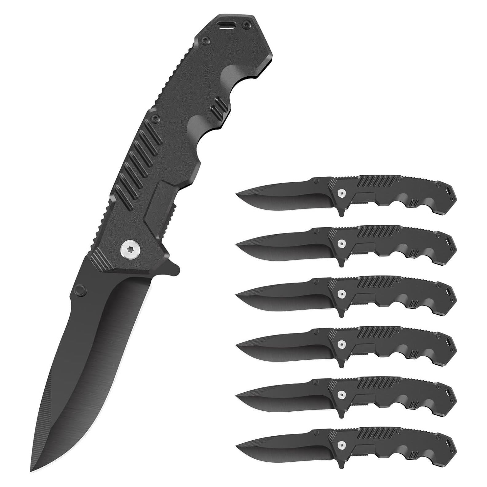 Cuchillo Plegable Táctico Uninuou 10.9 cm Paquete de 6