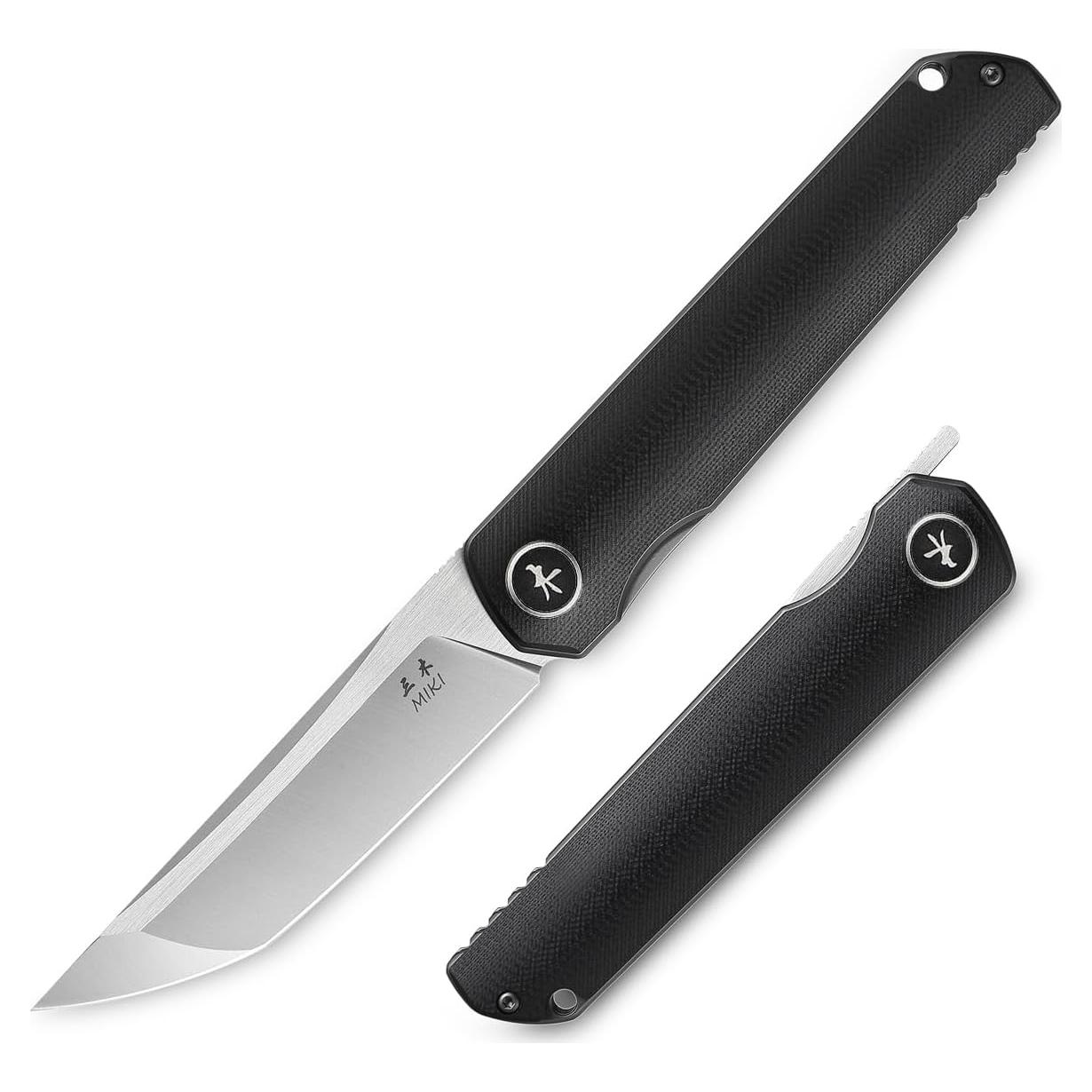 Cuchillo Plegable Miki EDC con Hoja de Acero D2 y Mango G10