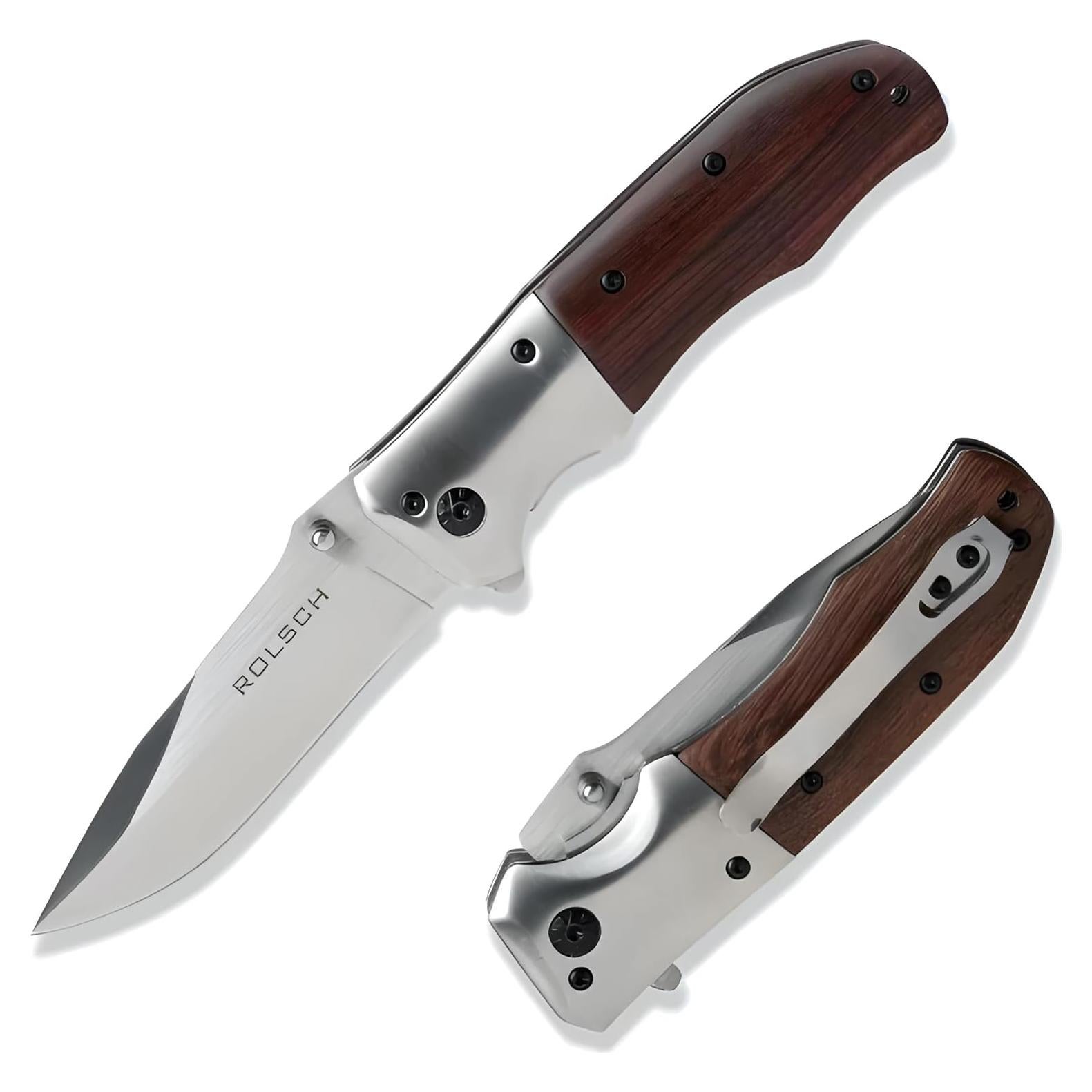 Cuchillo de bolsillo ROLSCH RK-101 con mango de palo de rosa